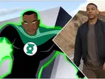 New BTS pics from DCU's Lanterns give us the first look at Green Lantern John Stewart in action