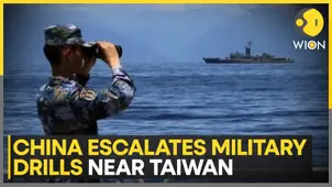 Taiwan deploys jets and warships as China intensifies military drills