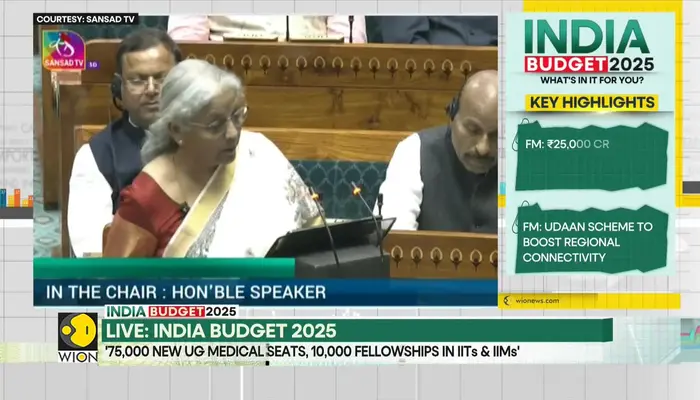 Budget 2025: FM Sitharaman announces 75,000 new UG medical seats, 10,000 fellowships in IITs & IIMs