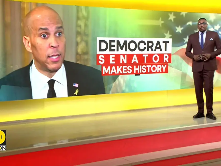 Cory Booker takes on Trump to break Thurmond’s Senate record with 25-hour speech