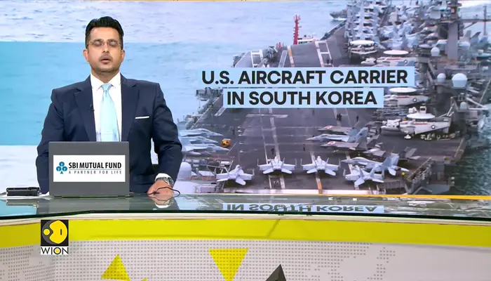 US aircraft carrier enters South Korean port as show of force