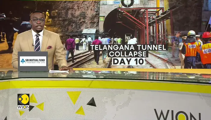 Telangana tunnel collapse: Telangana CM Reddy visits tunnel collapse site