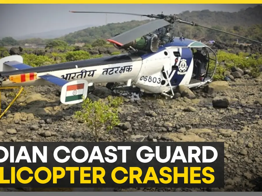 Indian coast guard helicopter crashes in Gujarat, three dead during training exercise