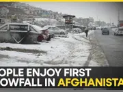 Afghanistan's first snowfall in Kabul brings joy to residents