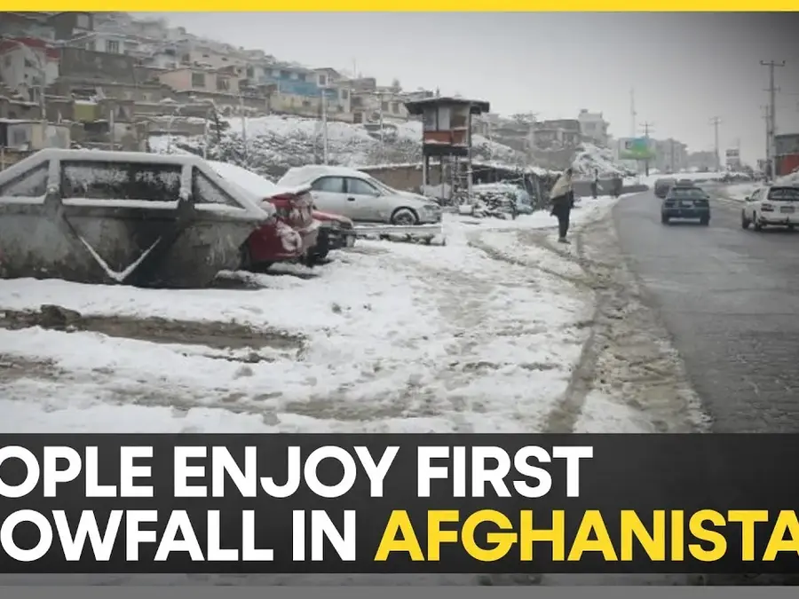 Afghanistan's first snowfall in Kabul brings joy to residents