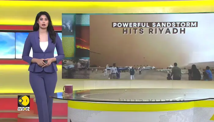 Sandstorm sweeps Riyadh, visibility reduces to near zero