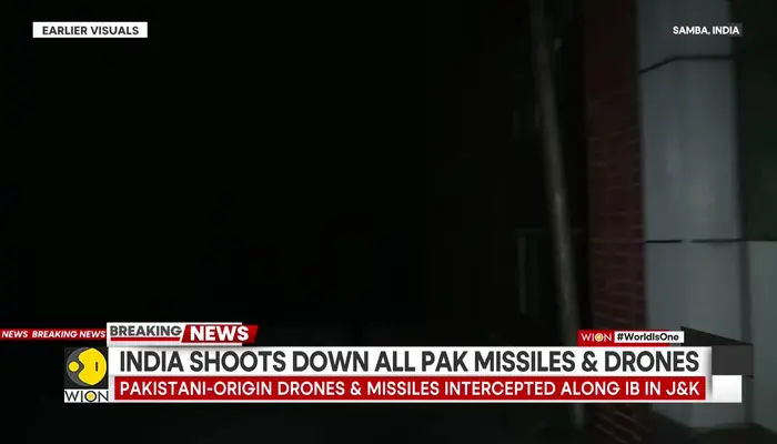 Indo-Pak war: Pakistani-origin drones & missiles intercepted along IB in J&K
