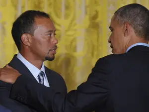 Barack and Michelle Obama in talks to produce Tiger Woods film – Report