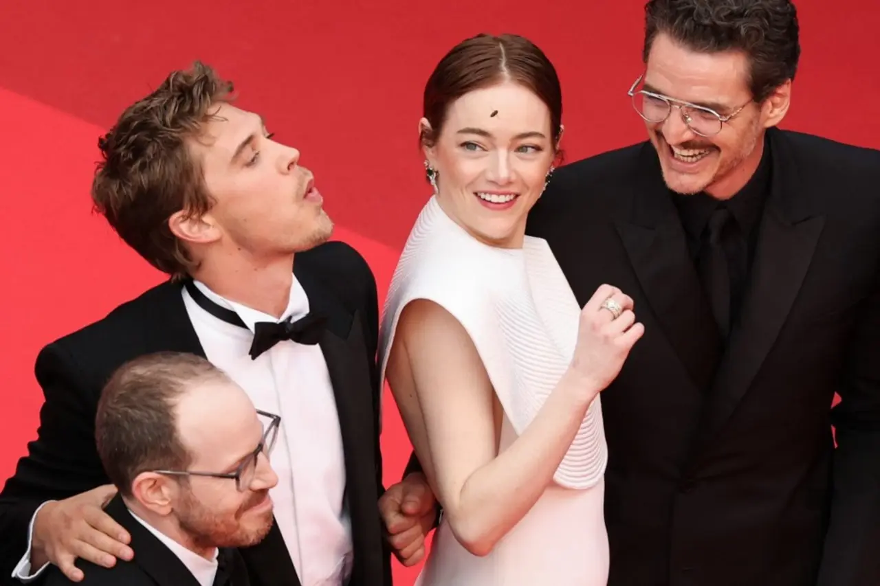 Cannes 2025: A bee steals the spotlight as Emma Stone, Pedro Pascal and the cast of Eddington walk the red carpet