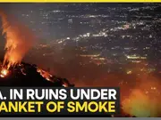 Los Angeles wildfire: Two massive wildfires still burning uncontained