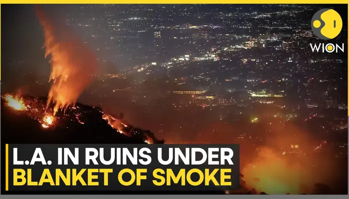 Los Angeles wildfire: Two massive wildfires still burning uncontained
