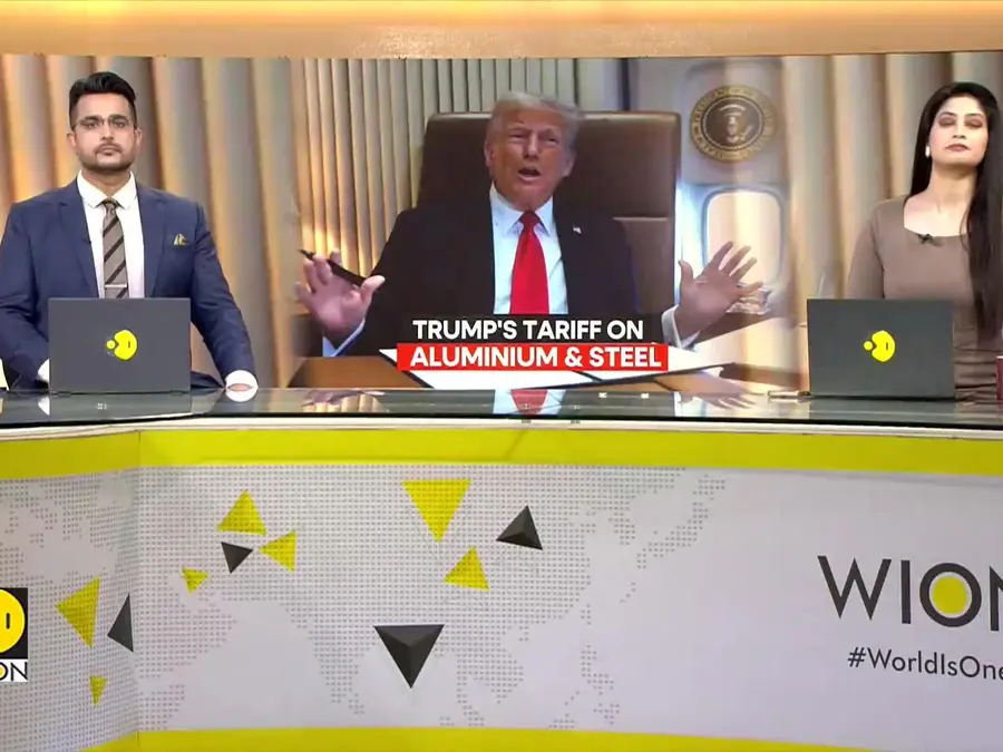 Trump announces 25% tariff on aluminium & steel as he flies to super bowl lix