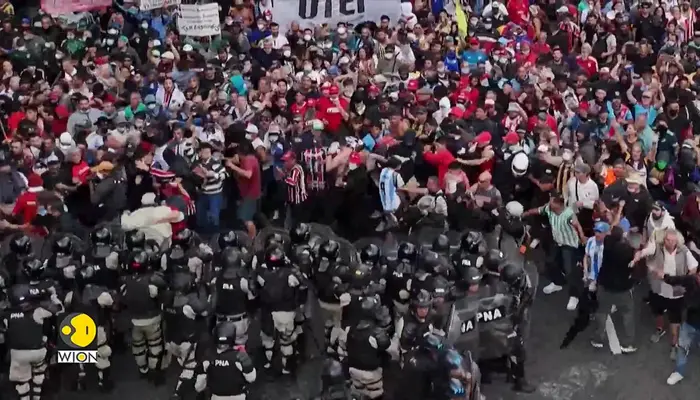 Chaos in Argentina: Protests turn violent amid parliament brawl