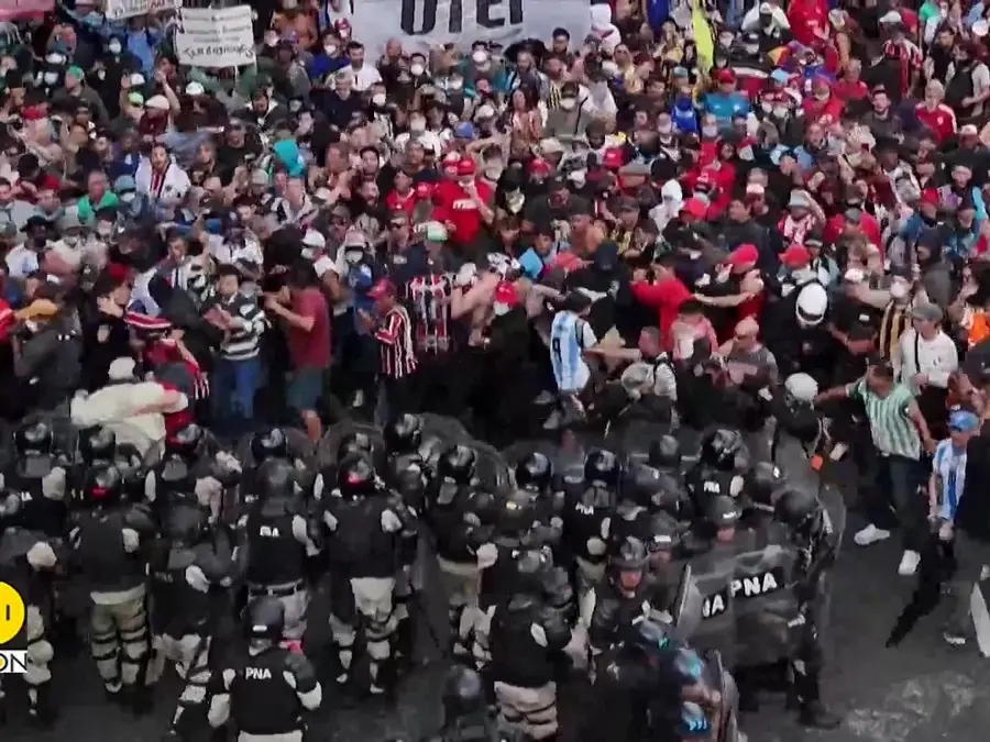 Chaos in Argentina: Protests turn violent amid parliament brawl