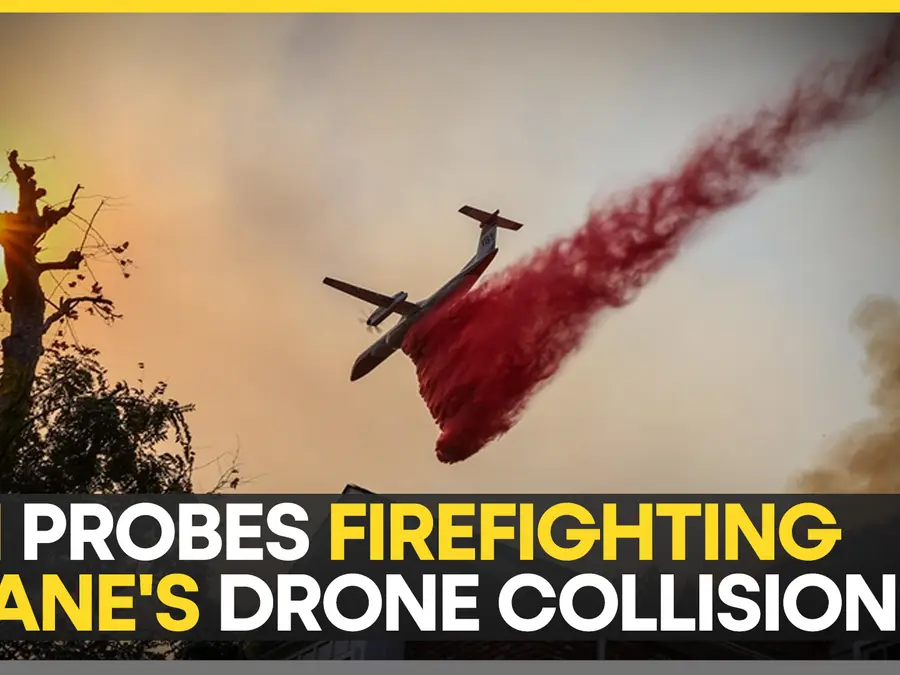 California wildfires: FBI hunts drone operator that downed aircraft