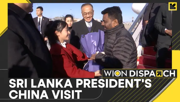 Sri Lanka President Anura Kumara Dissanayake arrives in Beijing on a four-day visit to China
