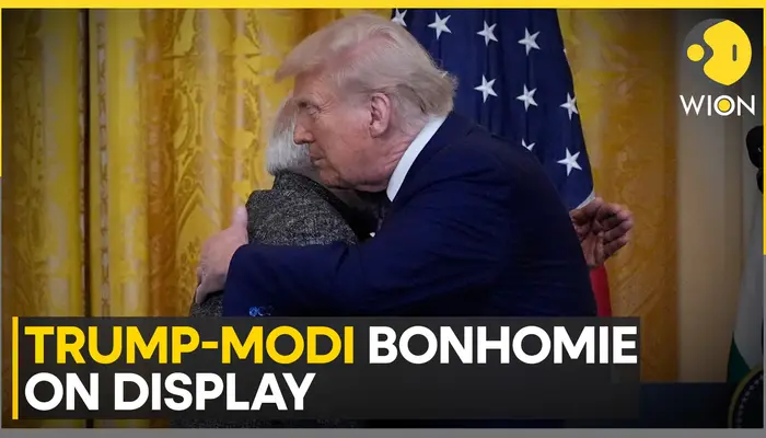 PM Modi's US visit: Trump greets PM Modi with a hug at White House