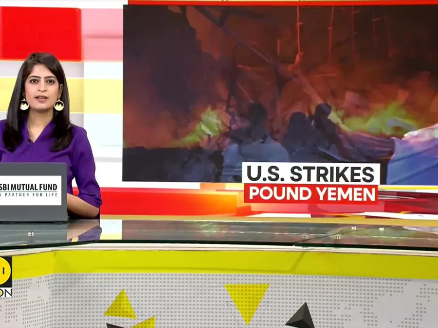 US intensifies airstrikes on Houthi targets in Yemen.