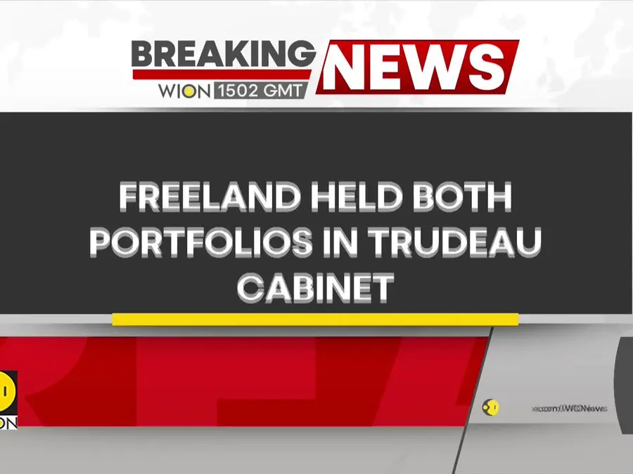 Finance Minister Chrystia Freeland Resigns From Trudeau’s Cabinet