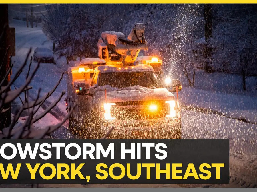 New York snowstorm: Snowstorm buries parts of New York, Snow and ice storm set to blast southeast