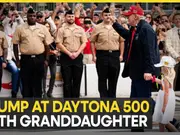 Trump attends Daytona 500, salutes American racing tradition