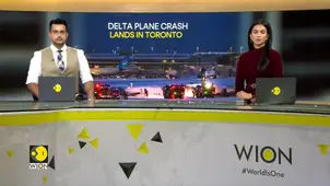 Delta Airlines plane flips upside down during crash landing in Toronto