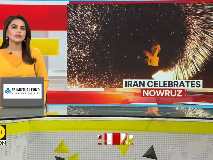 People light bonfires, float lanterns to usher in the Persian New Year