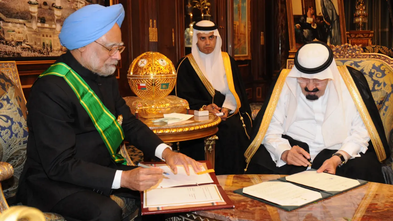  Manmohan Singh in Saudi Arabia in 2010