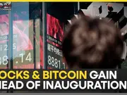 Stocks & Bitcoin gain before Trump takes office