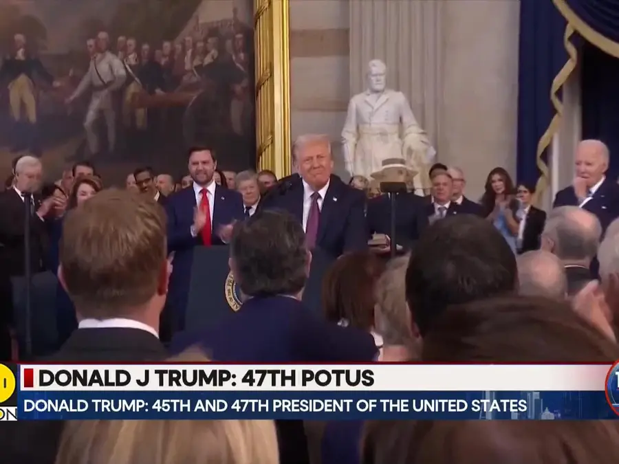 Donald Trump's inaugural address at Capitol Hill