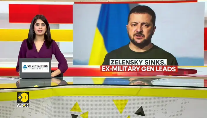Zelensky sinks, former military general leads opinion polls