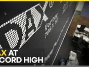 Germany's DAX rises despite GDP contraction, Adidas drives record high