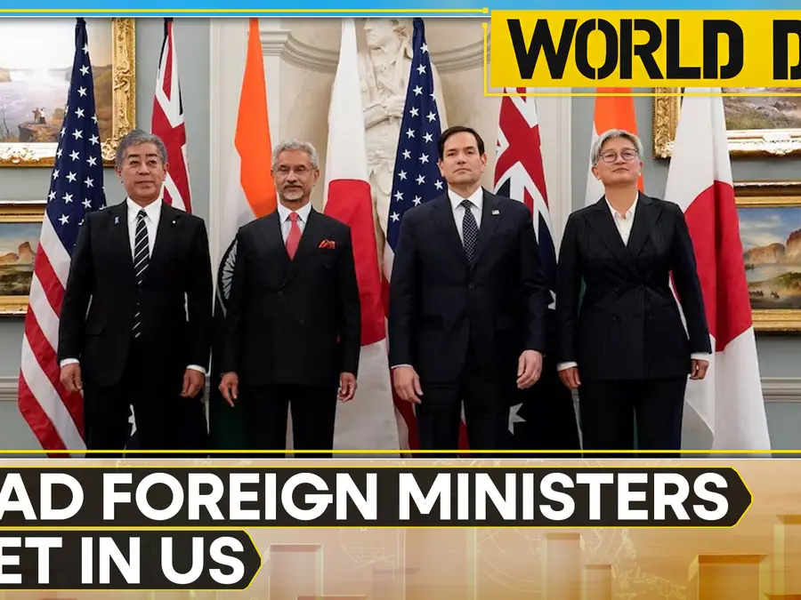 Quad foreign ministers meet in Washington US