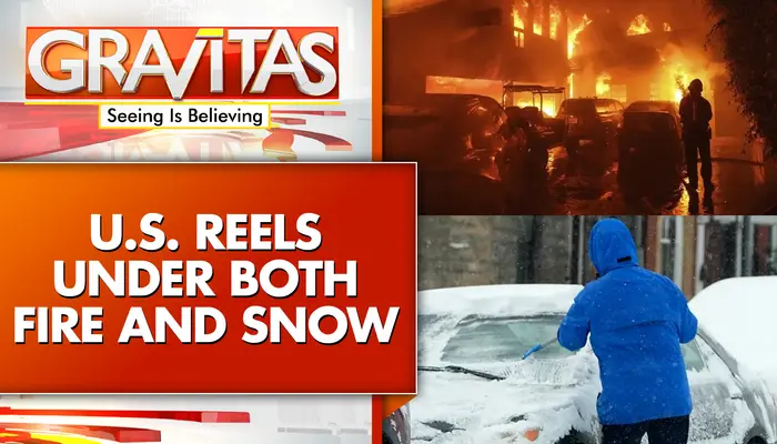 As fresh wildfire breaks out in California, rare storm grips Texas, Florida, Louisiana