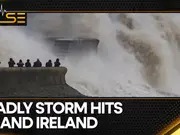 Storm Eowyn: Winds batter UK, flights canceled, millions told to stay home