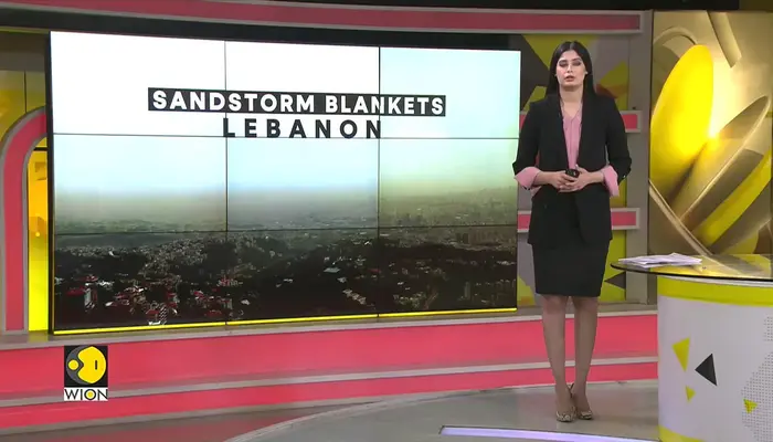 Sandstorm cloaks Lebanon's capital in haze