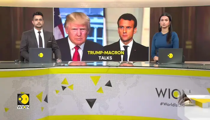 Macron meets Trump on third anniversary of Russian invasion