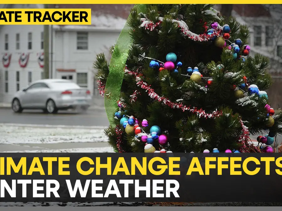 Impact of climate change on white Christmas