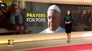 Faithful gather at Vatican to pray for Pope Francis' health