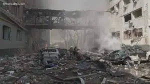 Russian aerial attacks kill three near Kyiv; Ukraine targets sites in 12 Russian regions