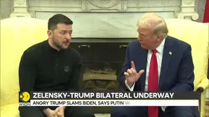 US President Trump warns Zelensky: 'Make a deal or we're out.'