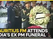 Mauritius FM attends funeral of Dr. Manmohan Singh