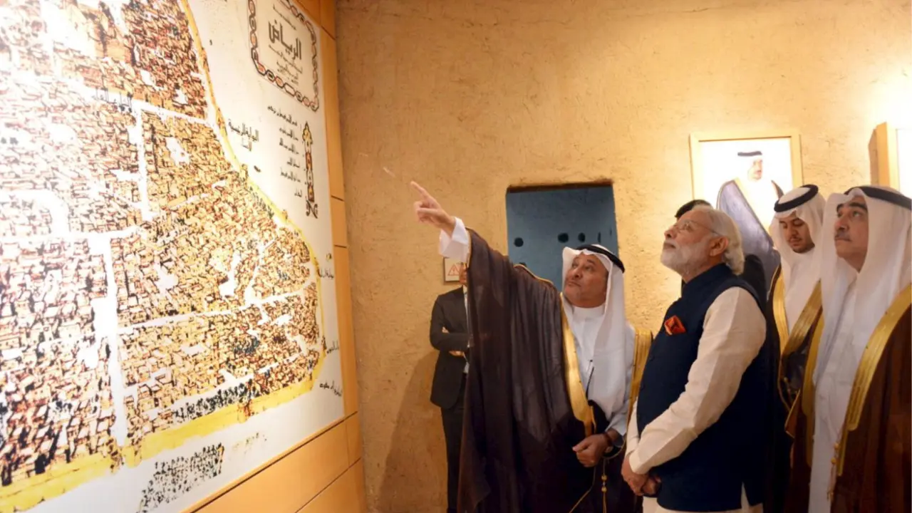 PM Narendra Modi in Saudi Arabia in 2016
