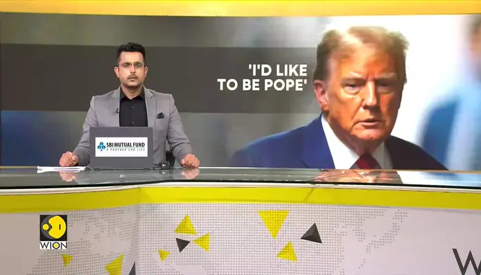 US President Trump jokes that he'd like to be the next Pope