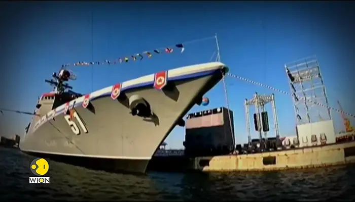 North Korea's new warship test fires nuclear-capable missiles