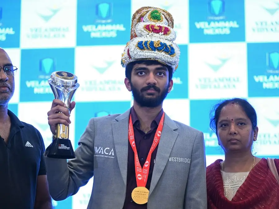 WATCH | Gukesh, youngest world chess champion, returns home after historic win