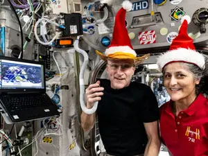 ‘Another day, another sleigh’: Sunita Williams and fellow ISS crew prepare to celebrate Christmas in space