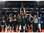Giannis Antetokounmpo stars as Milwaukee Bucks beat Oklahoma City Thunder to win NBA Cup