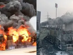 Jaipur truck collision: Shocking video shows massive explosion engulfing accident site. Watch!