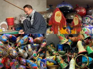 Christmas 2024: Paper Mache decorative pieces made in Kashmir in demand across the world